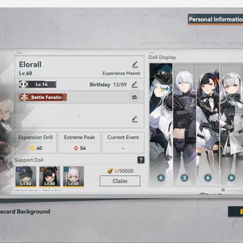 Girls' Frontline 2: Exilium Accounts Svr Darkwinter | Klukay V6 R1, Voy V3 R1, Springfield V3 R1, Makiatto V2 R1, Lind V3
