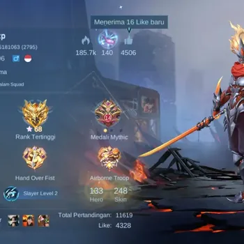 Mobile Legends: Bang Bang Accounts Collector Hero 133|Skin 248|Renowned|Anual Star Hayabusa|Collector Natalia|Epic