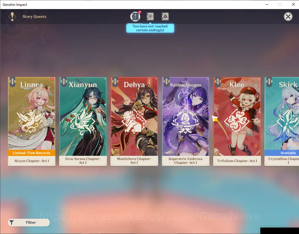 Genshin Impact Accounts ASIA|AR 45|1 Limited+2(*5Weapon)| Varka+Sign |MC F image 5