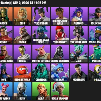 Fortnite Accounts 46 Skins | Level 1819 | Playboi Carti, Solid Snake + Godzilla Evolved | All Platforms