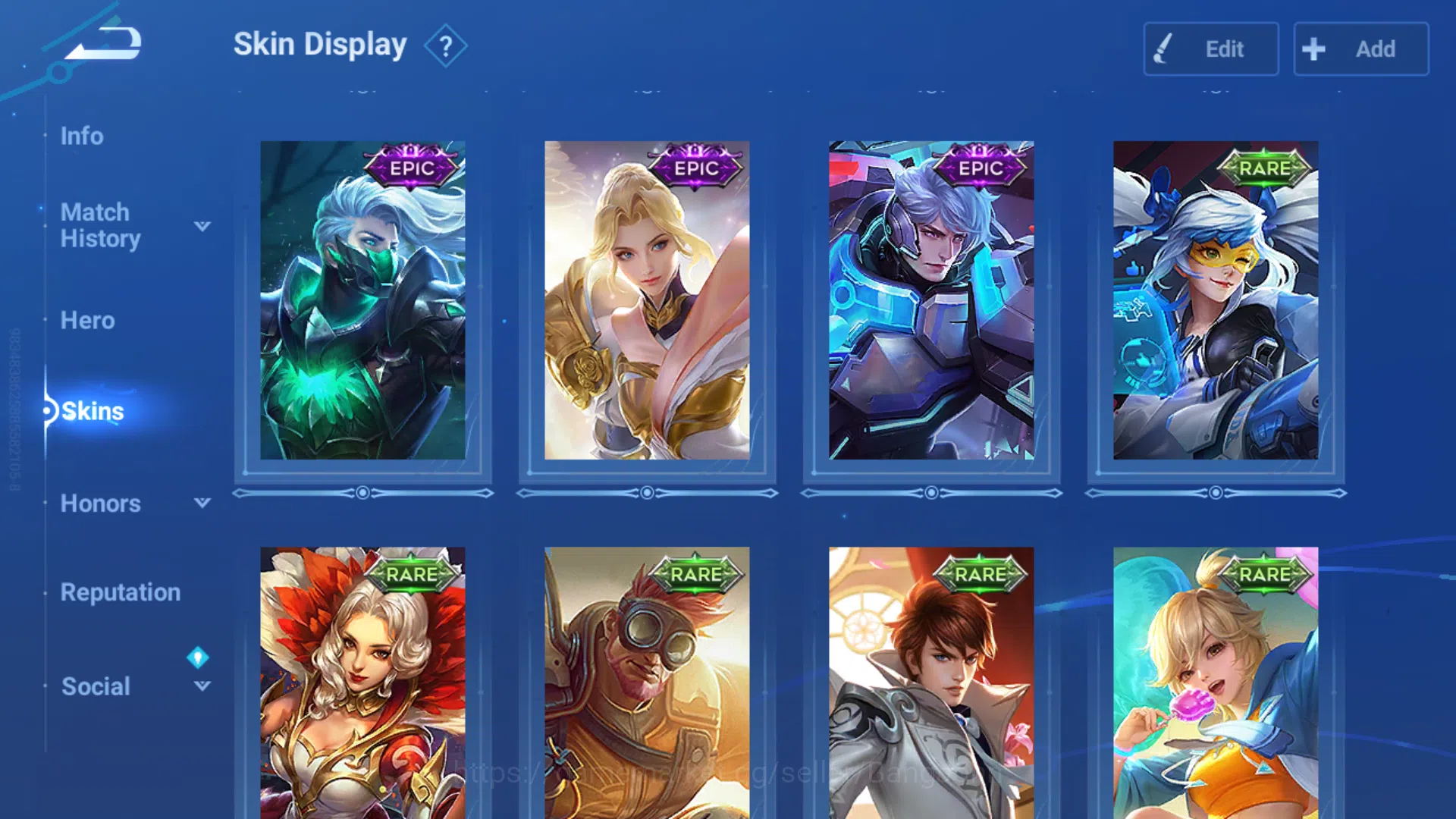 Honor of Kings Accounts GLOBAL Hero 47|Skin 44|2 Legend Wukong+LadySun|Sai image 5