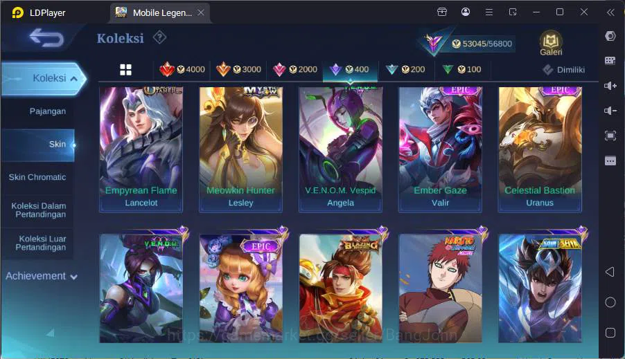 Mobile Legends: Bang Bang Accounts GLOBAL|Hero 91|Skin 209|TF Roger,Prime Granger,Kof image 15