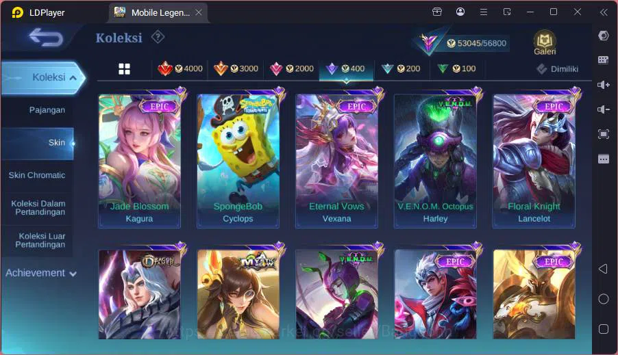 Mobile Legends: Bang Bang Accounts GLOBAL|Hero 91|Skin 209|TF Roger,Prime Granger,Kof image 16