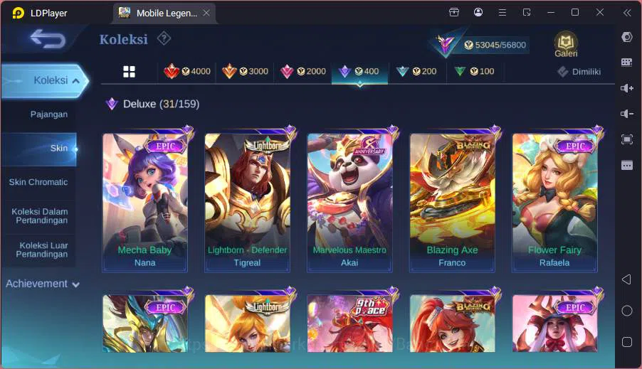 Mobile Legends: Bang Bang Accounts GLOBAL|Hero 91|Skin 209|TF Roger,Prime Granger,Kof image 18