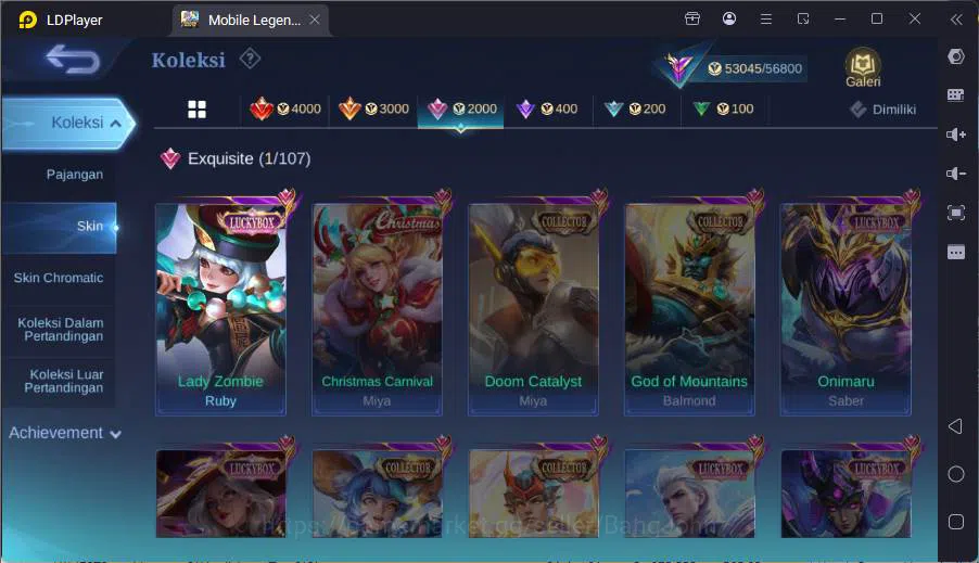 Mobile Legends: Bang Bang Accounts GLOBAL|Hero 91|Skin 209|TF Roger,Prime Granger,Kof image 19