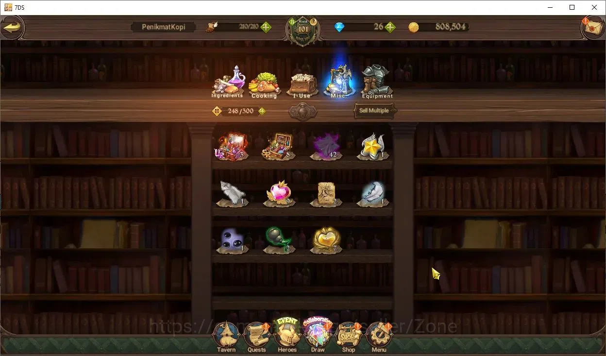 The Seven Deadly Sins: Grand Cross Accounts Endgame ASIA|5.6M CC|9LR+12UR Full Collab Rezero|Nemesis Meliodas 3/6, Menor 17