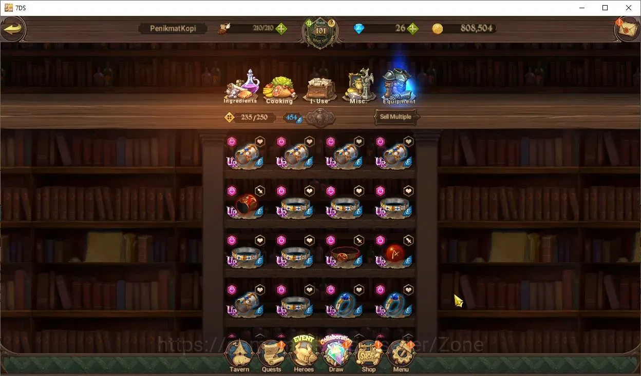 The Seven Deadly Sins: Grand Cross Accounts Endgame ASIA|5.6M CC|9LR+12UR Full Collab Rezero|Nemesis Meliodas 3/6, Menor 18