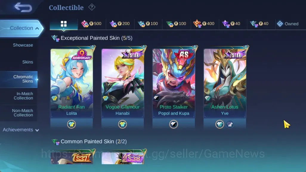 Mobile Legends: Bang Bang Accounts Hero 57|Skin 98|Highest Glory62|Sanrio Chang'e&Flo image 11