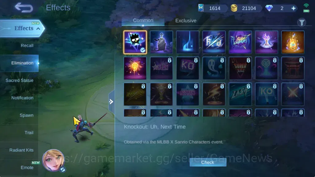 Mobile Legends: Bang Bang Accounts Hero 57|Skin 98|Highest Glory62|Sanrio Chang'e&Flo image 15