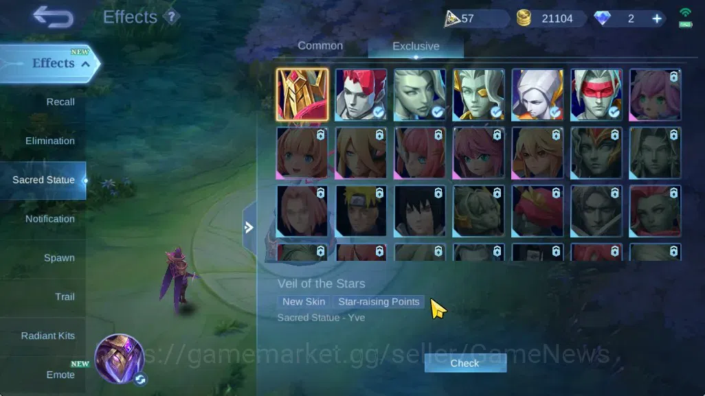 Mobile Legends: Bang Bang Accounts Hero 57|Skin 98|Highest Glory62|Sanrio Chang'e&Flo image 16