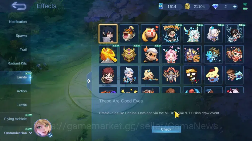 Mobile Legends: Bang Bang Accounts Hero 57|Skin 98|Highest Glory62|Sanrio Chang'e&Flo image 20