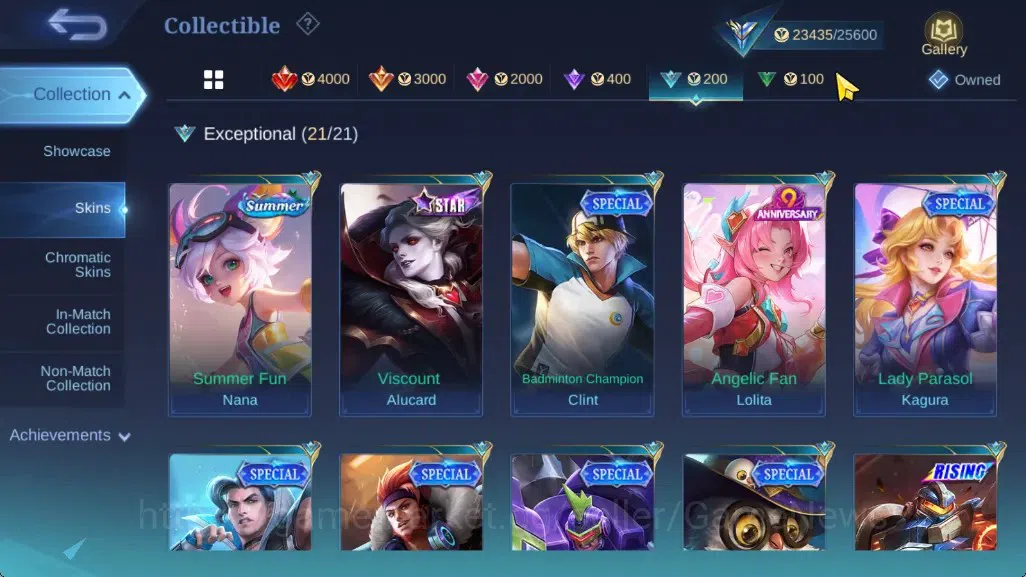 Mobile Legends: Bang Bang Accounts Hero 57|Skin 98|Highest Glory62|Sanrio Chang'e&Flo image 8