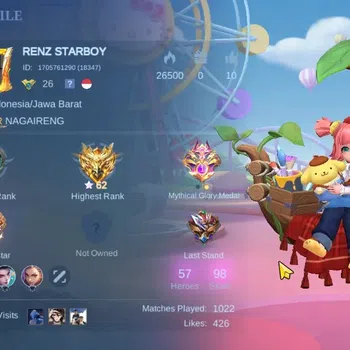 Mobile Legends: Bang Bang Collector Hero 57|Skin 98|Highest Glory62|Sanrio Chang'e&Flo image 1