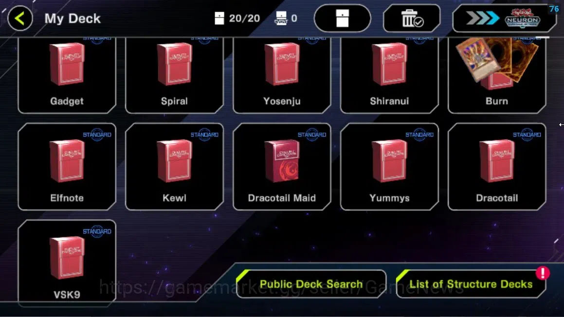 Yu-Gi-Oh! Master Duel Accounts Mid-Level Lv 18|20 Deck|VSK9,ElfNote,Kewl,DracotailMaid,Yummys,Dracotail,Etc|Ranked 7