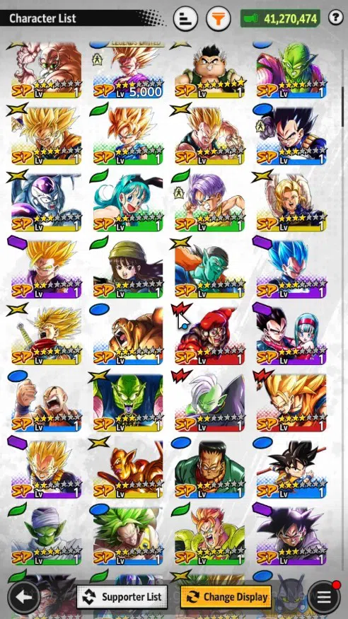Dragon Ball Legends Accounts High-End 41M TP|Lv 66|5UL +1 LR+18 LL|SSGS Gogeta,SS3&SS2 Goku Vegeta,SS Goku,Vegeta,Omega 7
