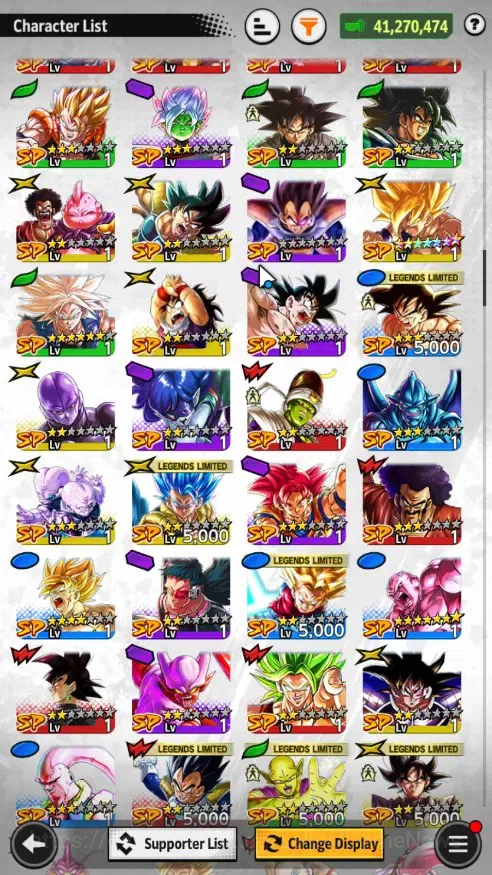 Dragon Ball Legends Accounts High-End 41M TP|Lv 66|5UL +1 LR+18 LL|SSGS Gogeta,SS3&SS2 Goku Vegeta,SS Goku,Vegeta,Omega 9