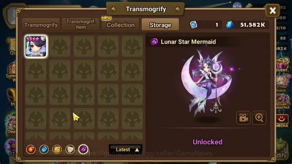 Summoners War: Sky Arena Accounts Starter GLOBAL Lv 36|Starter|1 LD [Yeonhong]|11 Total 13