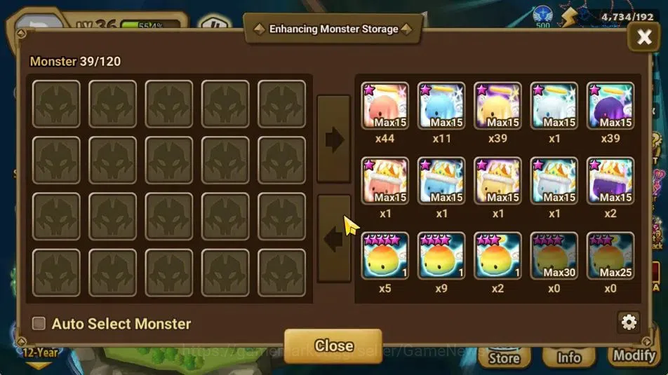 Summoners War: Sky Arena Accounts Starter GLOBAL Lv 36|Starter|1 LD [Yeonhong]|11 Total 14