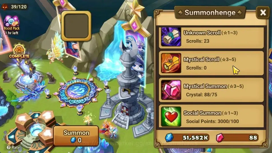 Summoners War: Sky Arena Accounts Starter GLOBAL Lv 36|Starter|1 LD [Yeonhong]|11 Total 16