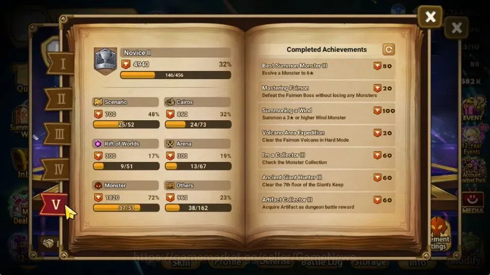 Summoners War: Sky Arena Accounts Starter GLOBAL Lv 36|Starter|1 LD [Yeonhong]|11 Total 7