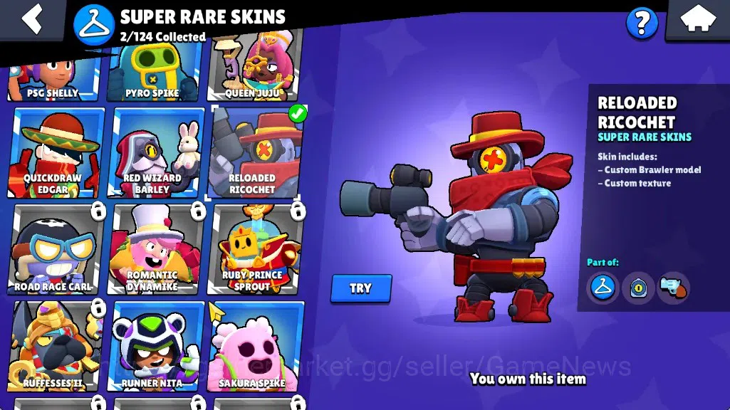 Brawl Stars Accounts 709 Trophy|16 Brawlers 1Max|5k PP 2k Bling|2Mythic(GridironOtis,PoopSpike),2Epic(SapphireMedusa 14
