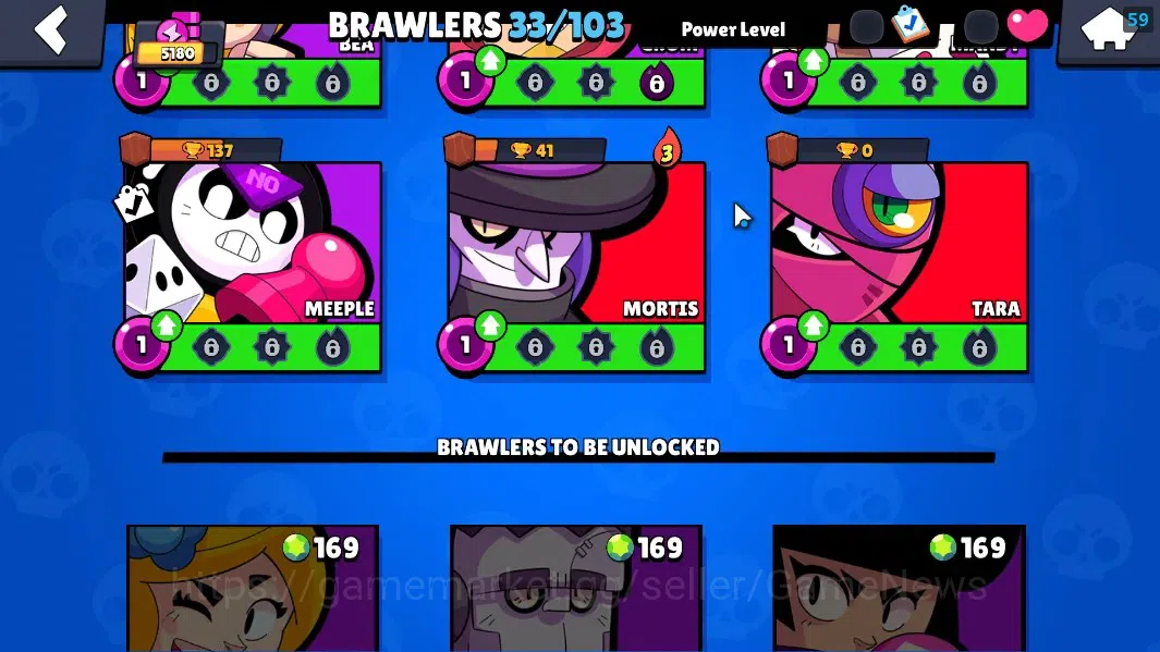 Brawl Stars Accounts 5180 Trophy|33 Brawler 6 Max Lvl|Edgar FullBuffies image 12