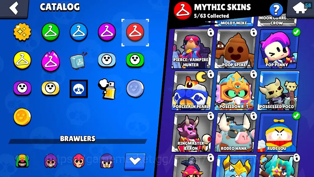 Brawl Stars Accounts 5180 Trophy|33 Brawler 6 Max Lvl|Edgar FullBuffies image 15