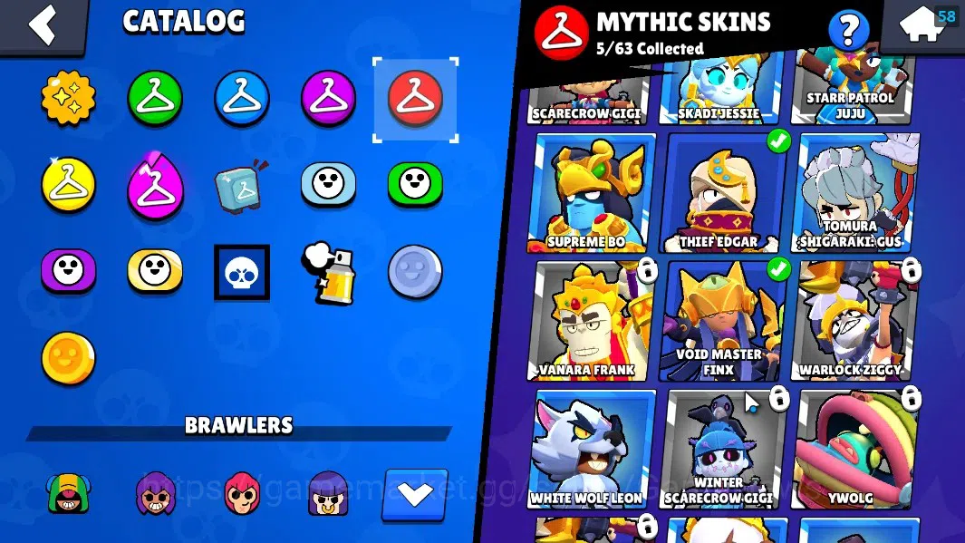 Brawl Stars Accounts 5180 Trophy|33 Brawler 6 Max Lvl|Edgar FullBuffies image 16