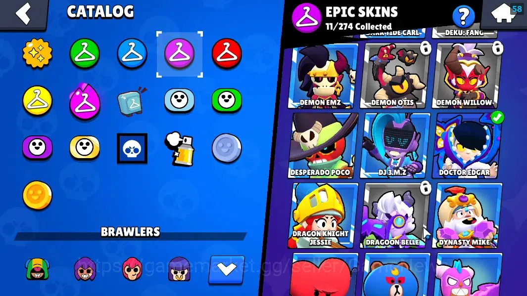 Brawl Stars Accounts 5180 Trophy|33 Brawler 6 Max Lvl|Edgar FullBuffies image 18