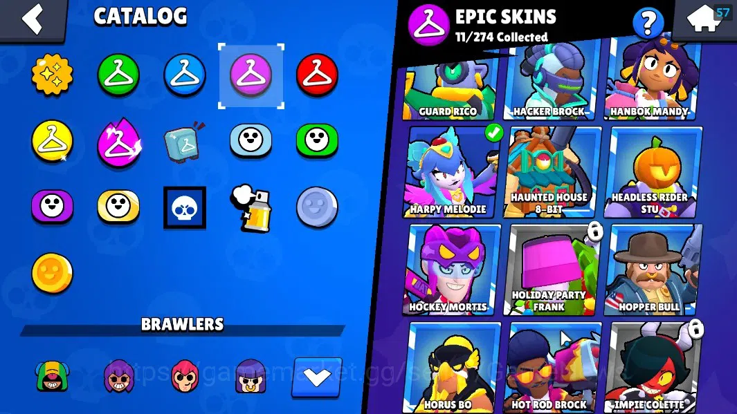 Brawl Stars Accounts 5180 Trophy|33 Brawler 6 Max Lvl|Edgar FullBuffies image 19