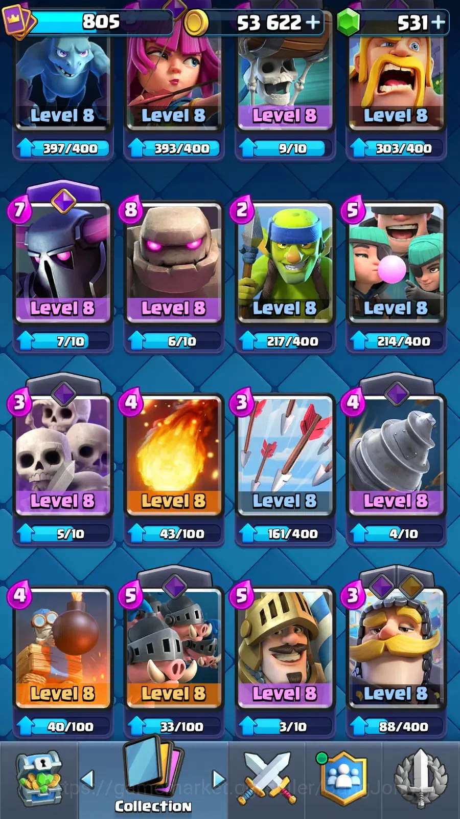 Clash Royale Accounts Unknown|KTL 11|Trophy 5768|Arena 16|Card 93|Lv15 M image 5