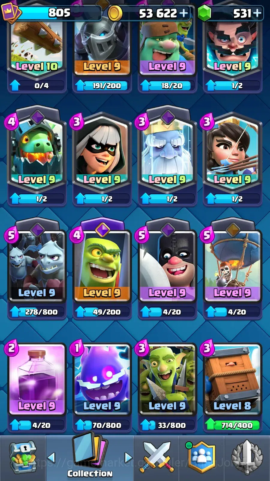 Clash Royale Accounts Unknown|KTL 11|Trophy 5768|Arena 16|Card 93|Lv15 M image 6