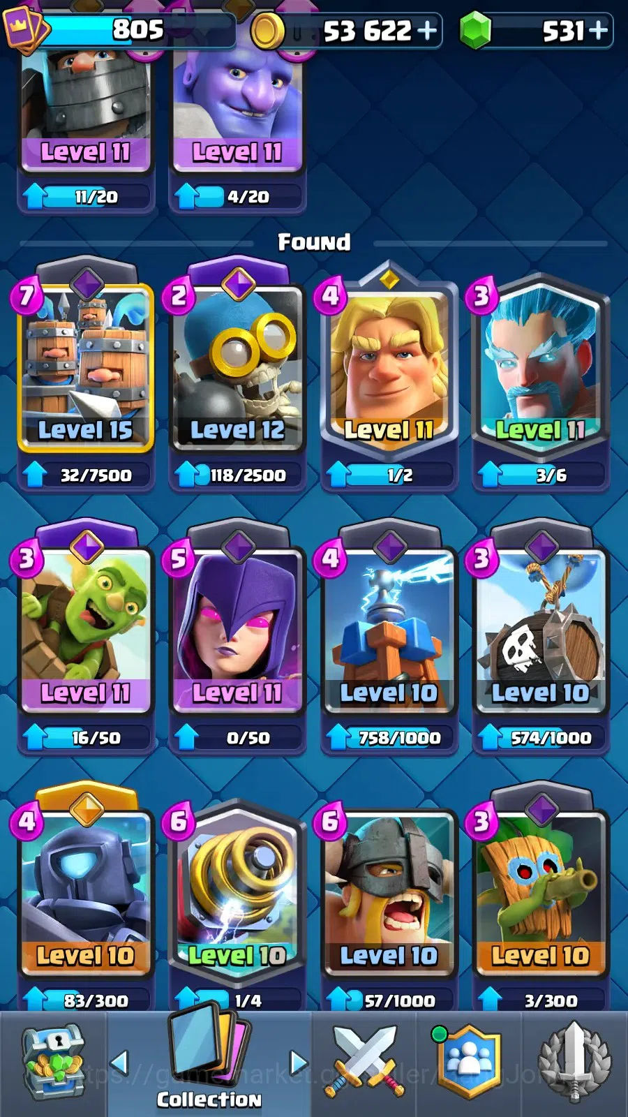 Clash Royale Accounts Unknown|KTL 11|Trophy 5768|Arena 16|Card 93|Lv15 M image 7