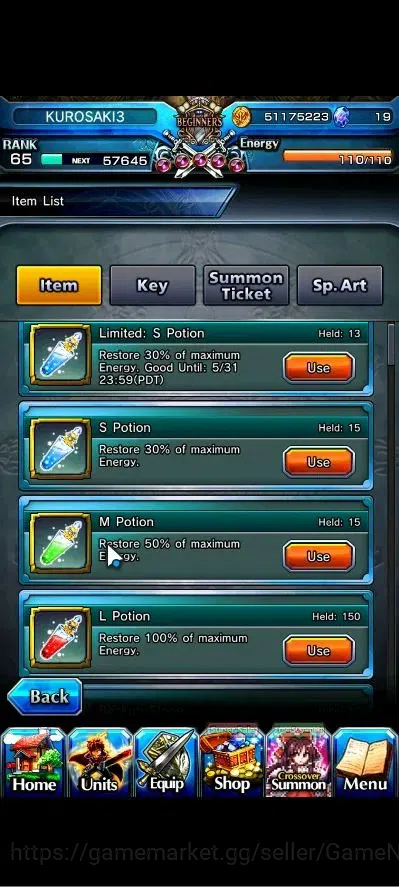 Grand Summoners Accounts Global|Rank 65|15 Ascend+2 TW|[Roy,Emiya]+TW,S Miy image 2