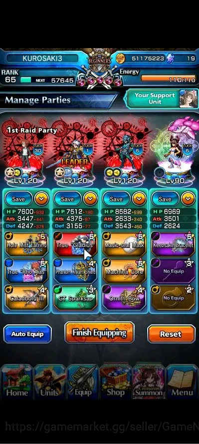 Grand Summoners Accounts Global|Rank 65|15 Ascend+2 TW|[Roy,Emiya]+TW,S Miy image 3