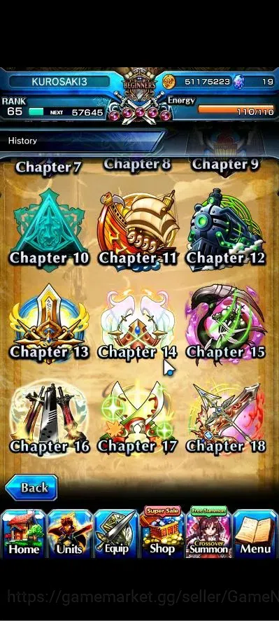 Grand Summoners Accounts Global|Rank 65|15 Ascend+2 TW|[Roy,Emiya]+TW,S Miy image 8