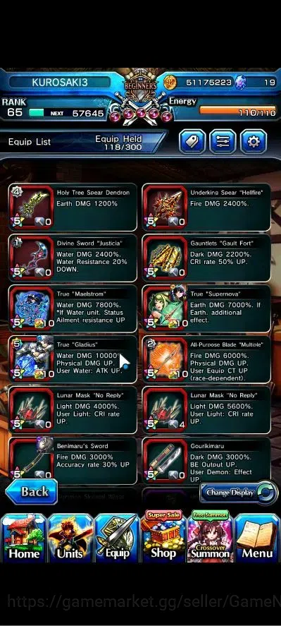 Grand Summoners Accounts Global|Rank 65|15 Ascend+2 TW|[Roy,Emiya]+TW,S Miy image 9