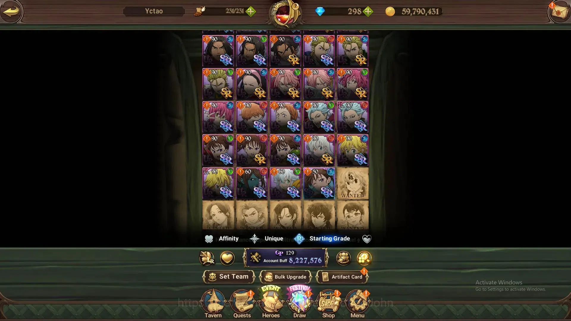 The Seven Deadly Sins: Grand Cross Accounts ASIA | 8.2M CC | 298 Dm |7 LR + 12 UR + Many Colla image 11