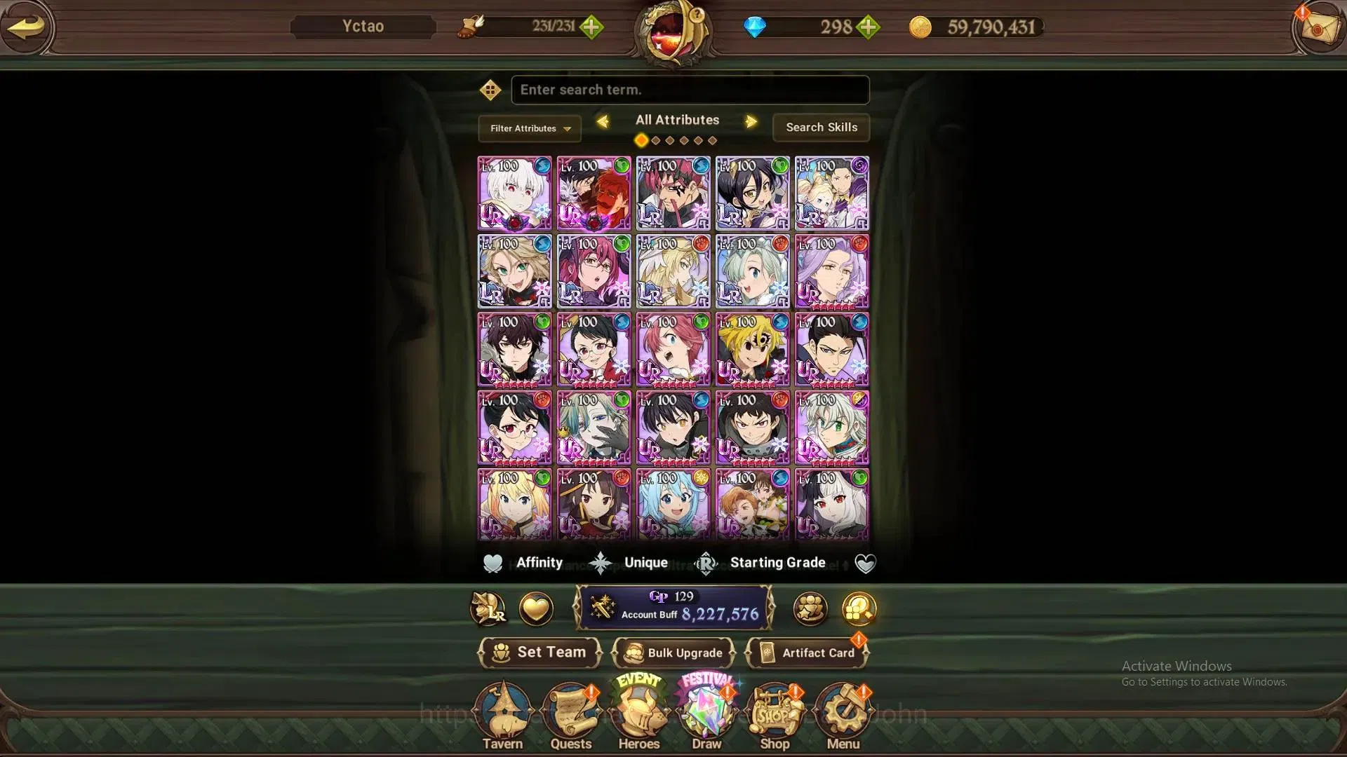The Seven Deadly Sins: Grand Cross Accounts ASIA | 8.2M CC | 298 Dm |7 LR + 12 UR + Many Colla image 20