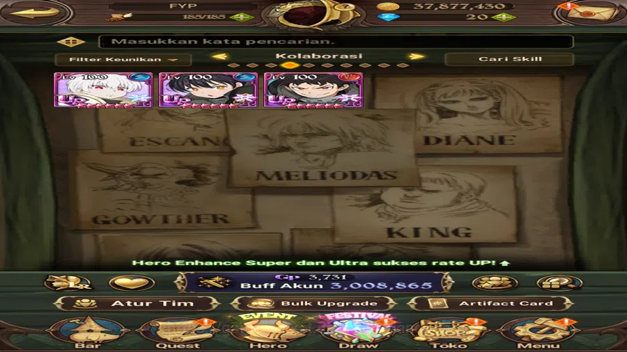 The Seven Deadly Sins: Grand Cross Accounts ASIA|3M CC|Full collab fireforce|Ur Salos,Merli&Es image 7