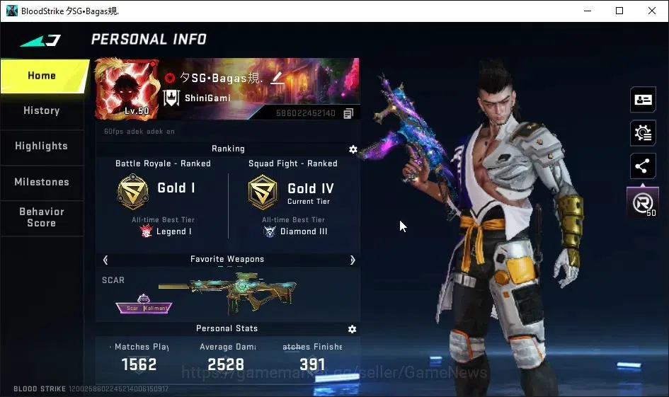 Blood Strike Accounts ASIA|ETERNAL MP5-Bloodrift Lv3|15 ULTRA[ZERO,UMP45 image 2