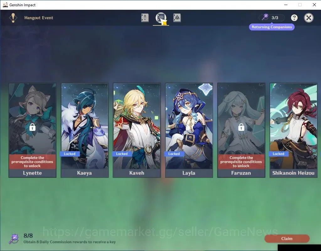 Genshin Impact Accounts Asia|AR 55|4 Limit +2(*5WEP)|Ayaka+Sign,Chasca,Kaz image 13