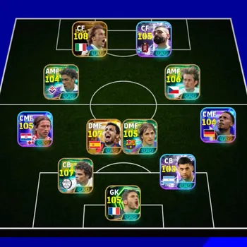 eFootball Accounts High-End Max power 3247+ delpiero bigitime x m salah x pepe new x Edmilson x Rui Kosta x rodri x Modric
