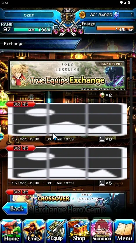 Grand Summoners Accounts End-Game Global|Rank 97|23 Ascend+7 TW|(Konpaku,2x Sung 8
