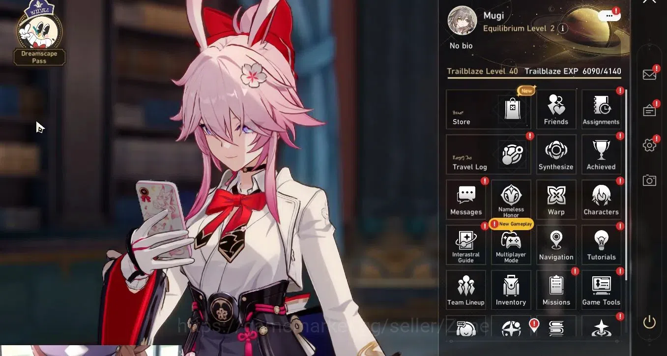 Honkai Star Rail Accounts Mid Game ASIA|TL40|Evanescia (188% Crit DMG), Yao Guang, Dan Heng L50|EL2|AscL80|9.7M 19