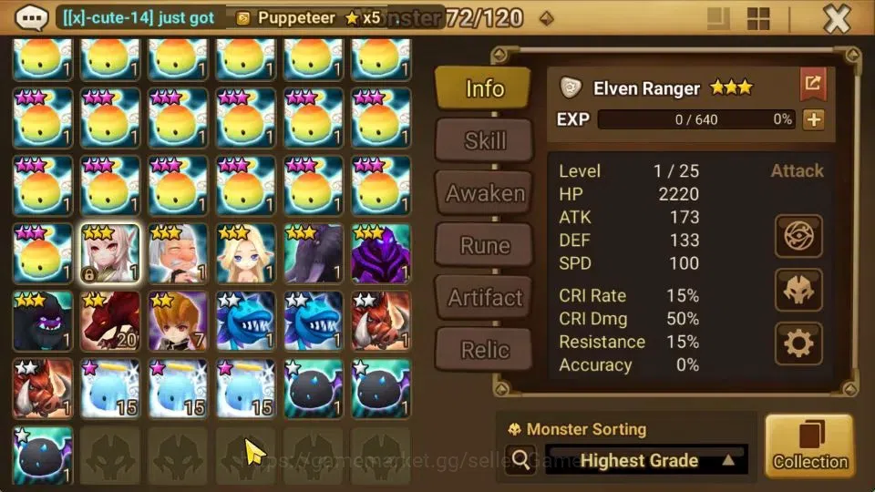 Summoners War: Sky Arena Accounts Starter ASIA|Lv 26|Ready Gacha|103 12 YSC + 160 11 YSC + 3 LAAS + 5 LS + 4 LDS + 118 MS |1 11