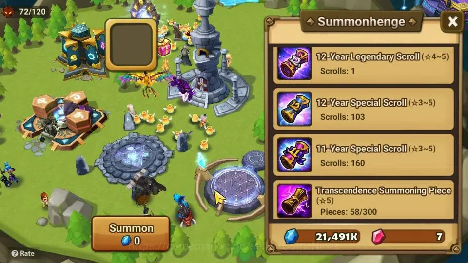 Summoners War: Sky Arena Accounts Starter ASIA|Lv 26|Ready Gacha|103 12 YSC + 160 11 YSC + 3 LAAS + 5 LS + 4 LDS + 118 MS |1 12