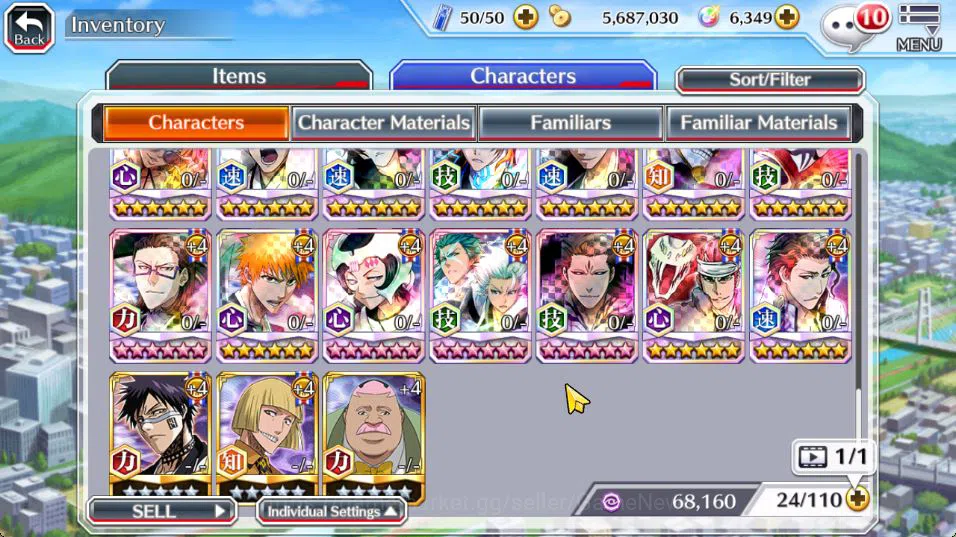 Bleach: Brave Souls Accounts [GLOBAL]6K Orbs+Fresh All Story|TYBW26[Bambietta,L image 9