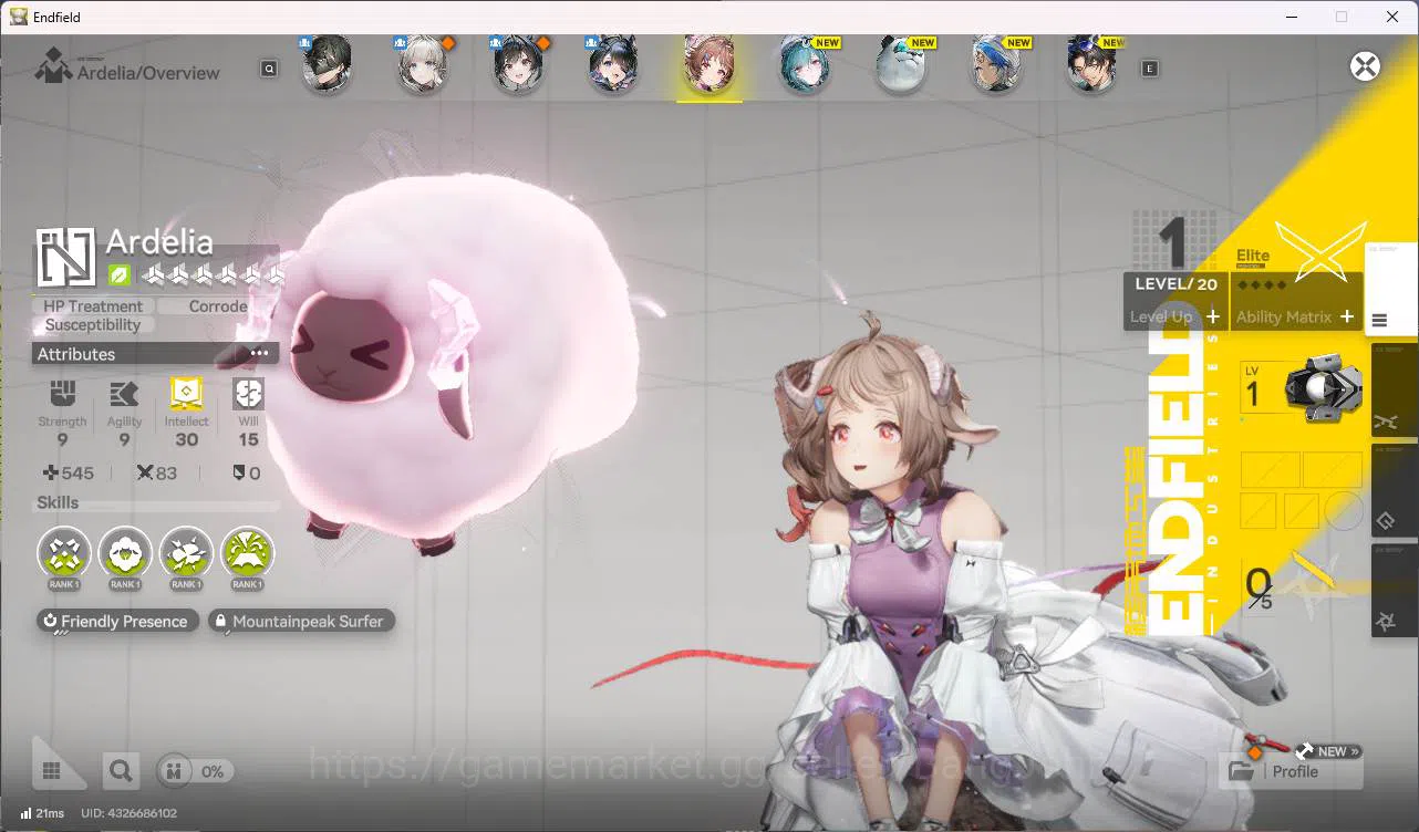 Arknights: Endfield Accounts ASIA | starter tangtang, Ardelia | for sign n deta image 3
