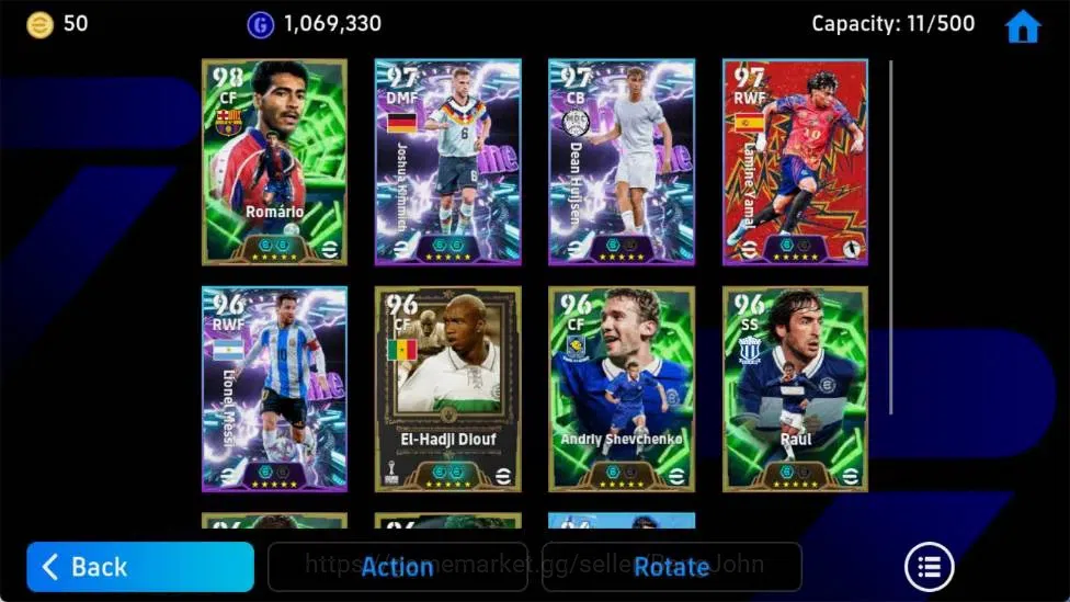 eFootball Accounts Android|PW 3096|Romario Epic,ShowT Dean Huijsen,Bi image 2